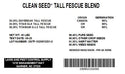 Clean Seed Tall Fescue Blend - 45lbs