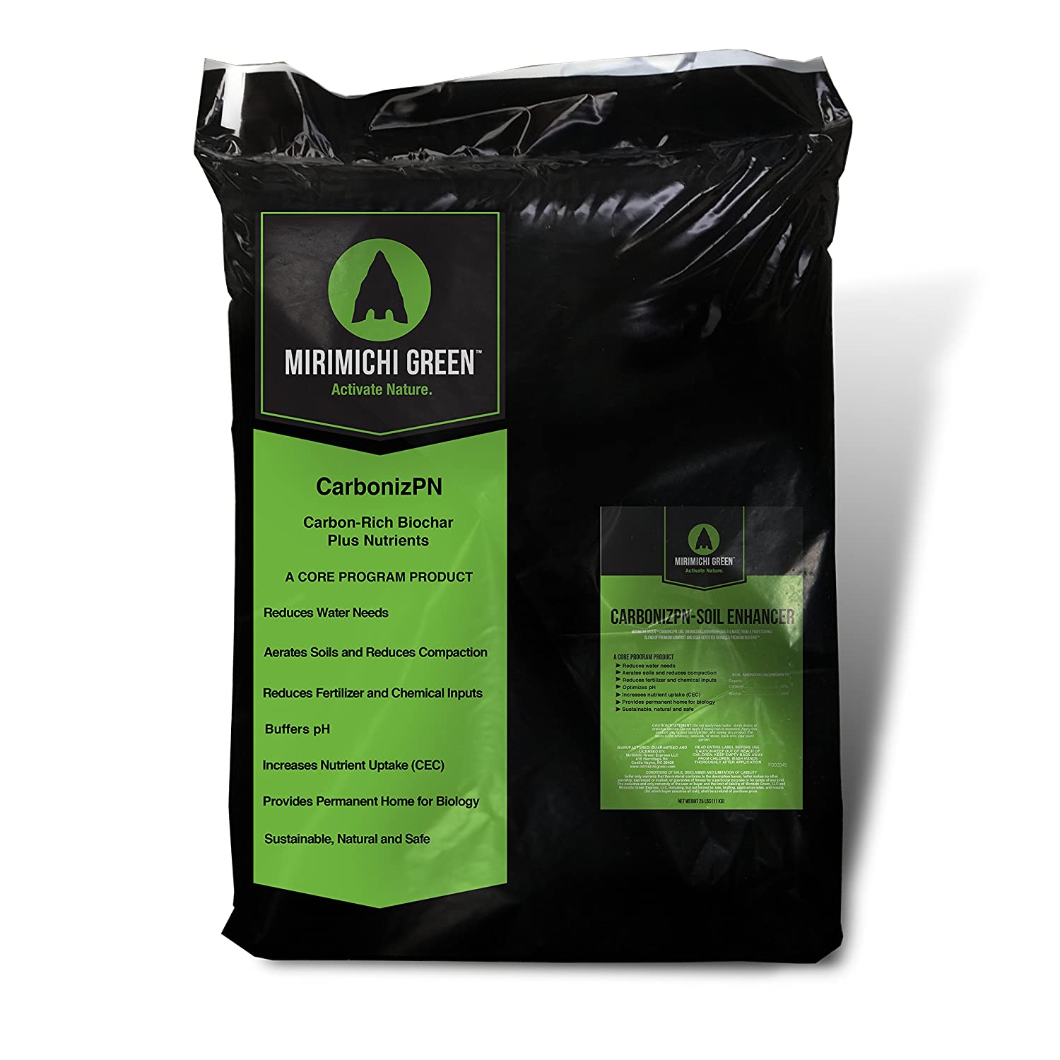 Mirimichi Green CarbonizPN Soil Enhancer 40LB | Lawn and Pest
