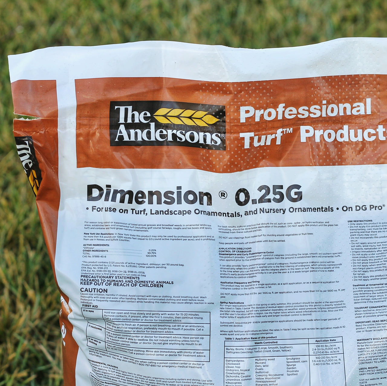 Dimension 0.25G DG Pro: Superior Pre-emergent for Grassy and Broadleaf Weeds