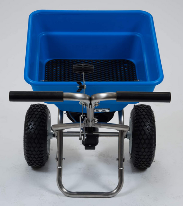 Earthway Polar Tech 100lb Professional Stainless Steel Salt / Ice Melt Broadcast Spreader