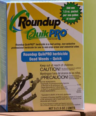 Roundup Quikpro Weed Killer Herbicide  1 Packet Per Gallon, 5 Packs