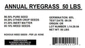 Grass Seed Premium RYE Gulf Annual Oregon Grown - 50 LBS