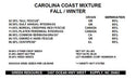 Carolina Coast Mix - Fall/Winter, 50 lb