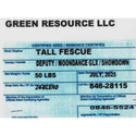 Highgreen Tall Fescue Certified, 50 lb bag