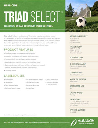 Select Source Triad Select 3-Way Broadleaf Herbicide  - 1 Gal