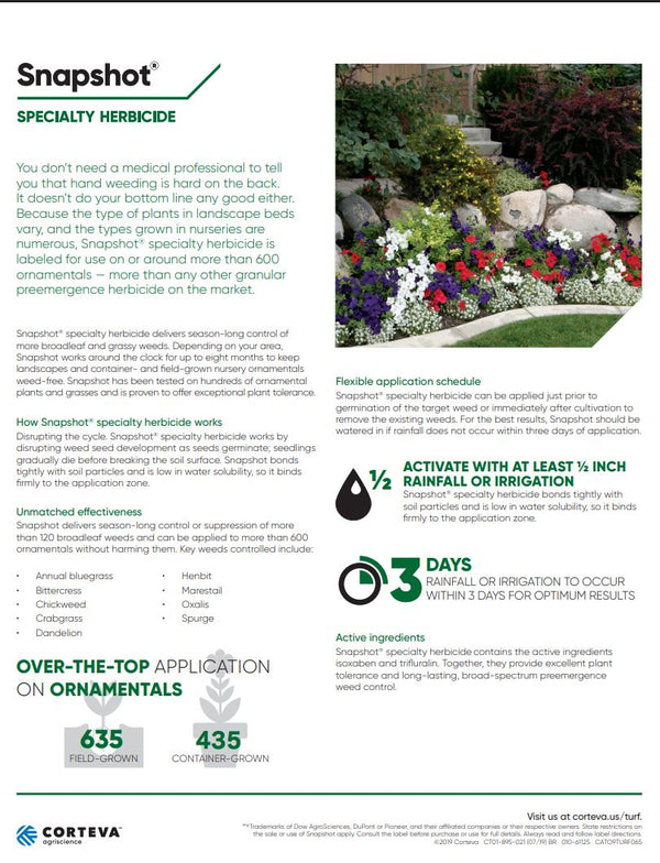 Snapshot 2.5 TG Herbicide