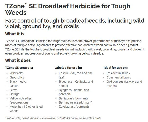 T-Zone SE Broadleaf Herbicide
