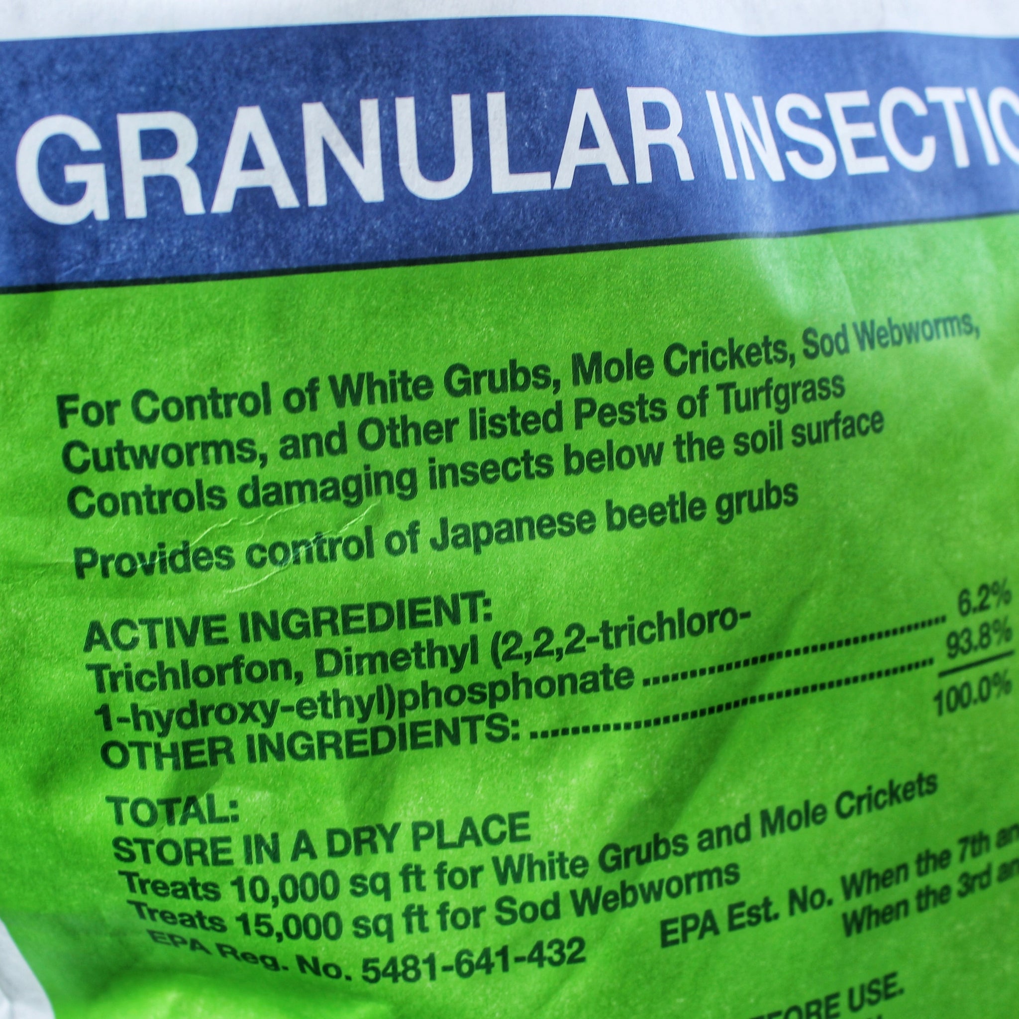 Dylox 6.2 Granular White Grub Insecticide Longer effective Lawn and
