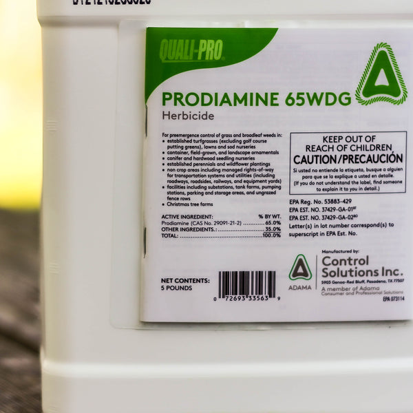 Quali-Pro Prodiamine, Pre-Emergent Herbicide, 5 lbs, Yellow Granules
