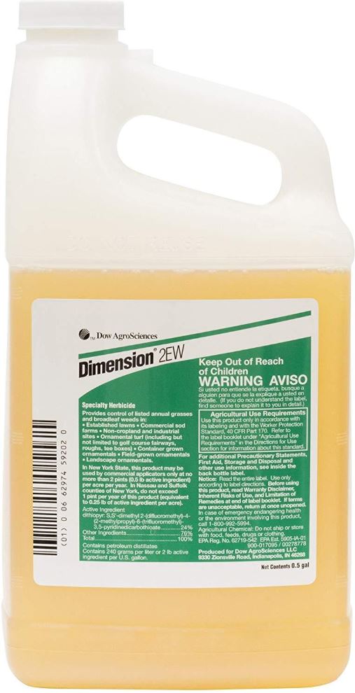 Dimension 2EW Herbicide - 0.5 Half Gallon (64 ounces)