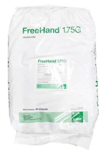 Freehand 1.75g Herbicide 50 Lbs Preemergence Controls Grasses Broadleaf Sedges" Not For Sale To: CALIFORNIA
