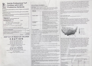 Nutrite Professional Turf Fertilizer 19-00-03 with 0.42% Prodiamine