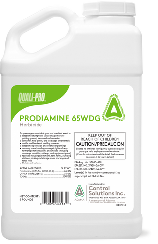 Quali-Pro Prodiamine, Pre-Emergent Herbicide, 5 lbs, Yellow Granules