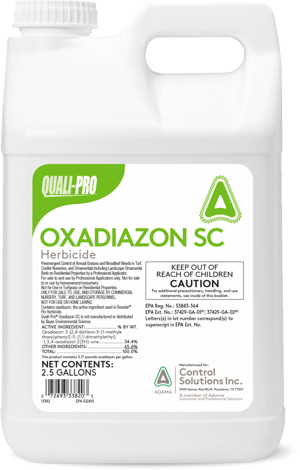 Oxadiazon SC Herbicide - 2.5 Gallon