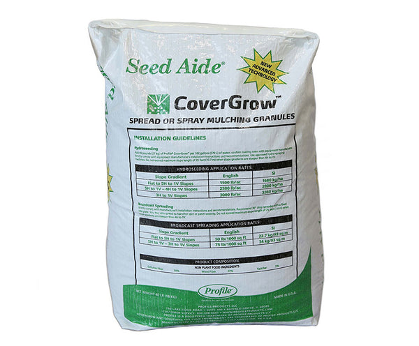 Seed Aide - Cover Grow, Water Retaining Seed Starting Mulch - 40 LBS